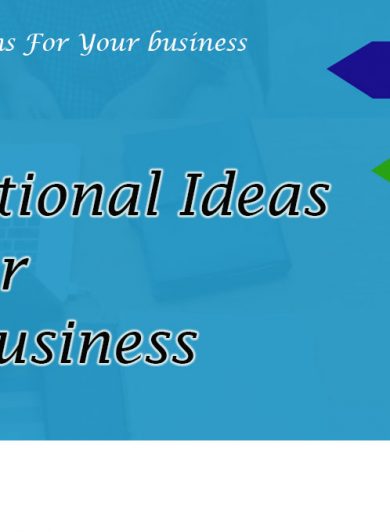 Promotional Ideas For Your Business